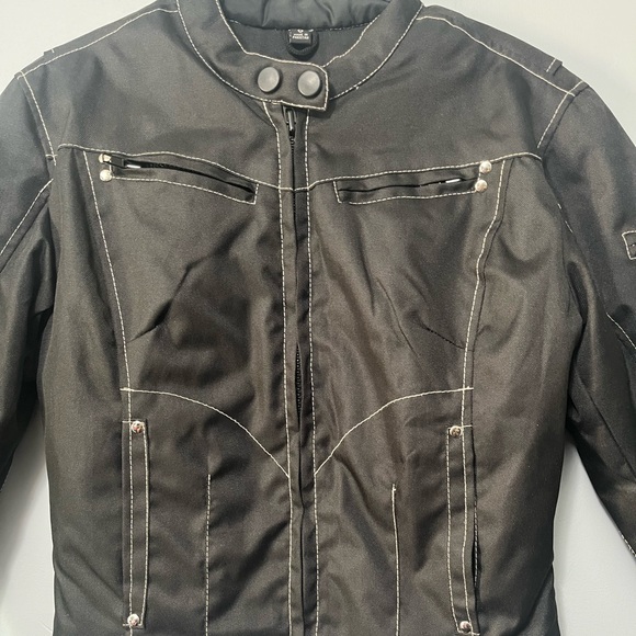 Vance Leathers Textile Fabric Fitted Moto Jacket with Removable Quilted Liner - Picture 2 of 13